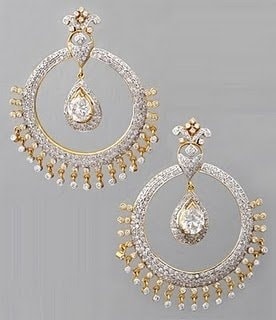Latest Chandbali earrings designs, Ethnic jewellery, Round earrings, Heavy Earrings, jhumke, Punjabi Earrings, Indian Jewelry, bridal earrings