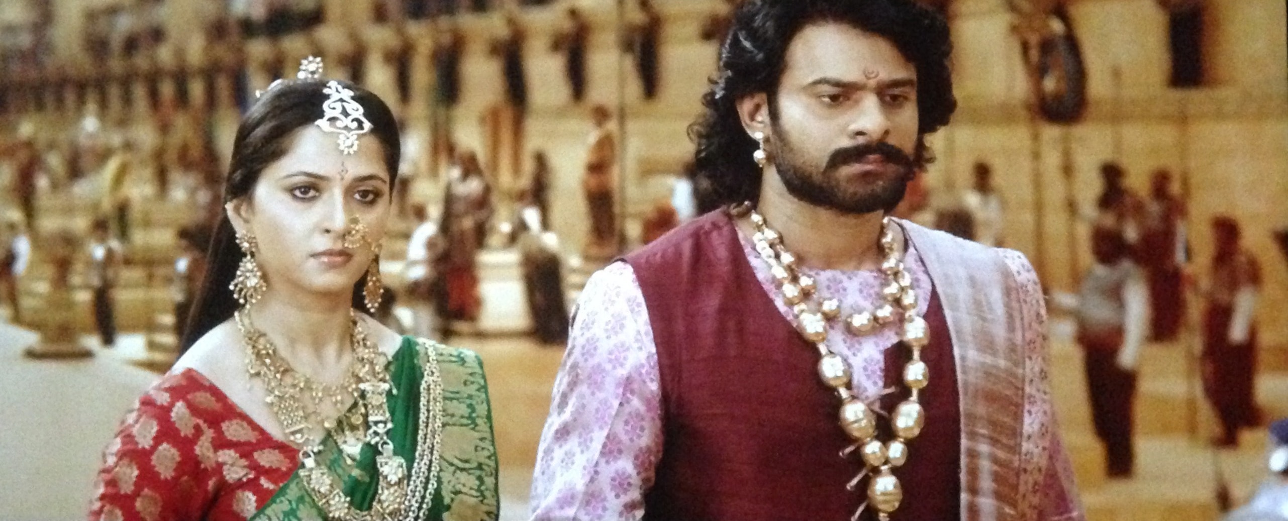 Anushka and Prabhas in Bahubali 2